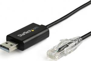 Kabel USB StarTech USB-A - RJ-45 1.8 m Czarny (ICUSBROLLOVR) 1