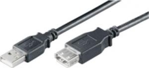 Kabel USB Mcab USB-A - USB-A 1.8 m Czarny (7200298) 1