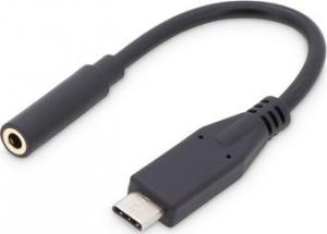 Adapter USB Digitus USB-C - Jack 3.5mm Czarny  (AK-300321-002-S) 1