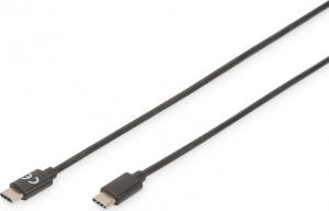 Kabel USB Digitus USB-C - USB-C 1.8 m Czarny (AK-300138-030-S) 1