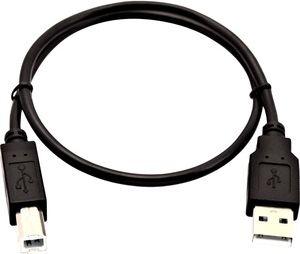 Kabel USB V7 USB-A - micro-B 0.5 m Czarny (V7USB2AB-50C-1E) 1