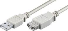 Kabel USB Mcab USB-A - USB-A 1.8 m Szary (7200297) 1