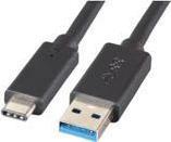 Kabel USB Mcab USB-A - USB-C 1 m Czarny (7200450) 1