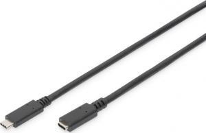 Kabel USB Digitus USB-C - USB-C 1.5 m Czarny (AK-300210-015-S) 1
