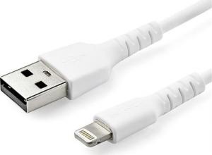 Kabel USB StarTech USB-A - Lightning 1 m Biały (RUSBLTMM1M) 1