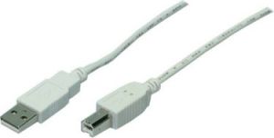 Kabel USB LogiLink USB-A - USB-B 3 m Biały (CU0008) 1