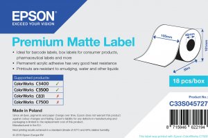 Epson Epson Premium Matte Label Cont.R, 105mm x 35m 1