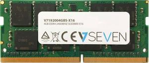 Pamięć do laptopa V7 SODIMM, DDR4, 4 GB, 2400 MHz, CL17 (V7192004GBS-X16) 1
