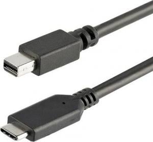 Kabel USB StarTech USB-C - mini DisplayPort 1 m Czarny (CDP2MDPMM1MB) 1