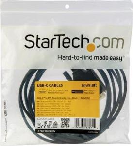 Kabel USB StarTech USB-C - DVI-D 3 m Czarny (CDP2DVI3MBNL) 5
