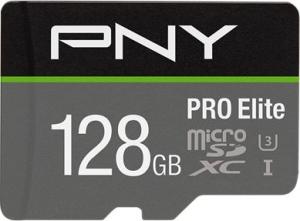 Karta PNY PRO Elite MicroSDXC 128 GB Class 10 UHS-I/U3 A1 V30 (P-SDU128V31100PRO-GE) 1