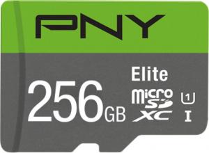 Karta PNY Elite MicroSDXC 256 GB Class 10 UHS-I/U1 A1 V10 (P-SDU256V11100EL-GE) 1