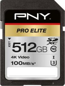 Karta PNY PRO Elite SDXC 512 GB Class 10 UHS-I/U3  (P-SD512U3100PRO-GE) 1