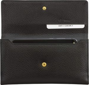 KORUMA Damski czarny portfel antyRFID - Koruma (KUK-38PBL) Uniwersalny 2