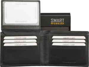 KORUMA Czarny portfel antyRFID - SMART RFID BLOCK (SM-903PBL) Uniwersalny 1