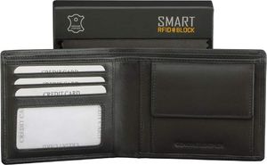 KORUMA Młodzieżowy portfel na karty antyRFID - SMART RFID BLOCK (SM-901PBL) Uniwersalny 1