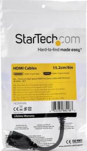 Adapter AV StarTech HDMI - HDMI czarny (HD2MF6INL) 4