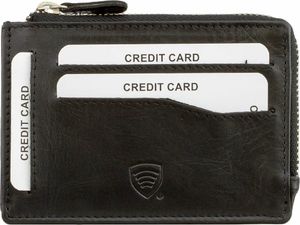 KORUMA Czarny portfel na karty antyRFID - Koruma (KUK-28TPBL) Uniwersalny 1