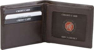 KORUMA Brązowy portfel na karty antyRFID - Koruma (KUK-93SNBR) Uniwersalny 1