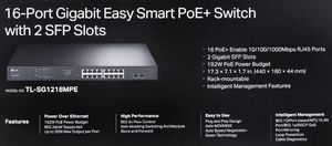 Switch TP-Link TL-SG1218MPE v1 5