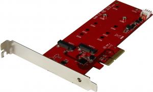 Kontroler StarTech PCIe 2.0 x4 - 2x M.2 SATA B-key (PEX2M2) 1