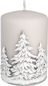Artman świeca Zimowe Drzewka walec mały (984875) 1