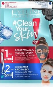 Eveline Clean Your Skin Zabieg Peeling + Maska 2x5 ml 1