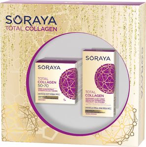 Soraya Soraya Zestaw prezentowy Total Collagen 50-70 ( krem na noc 50ml+krem pod oczy 15ml) 1