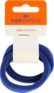 Top Choice Top Choice Gumki do włosów bez szwu niebieskie (22845) 1op.-2szt 1