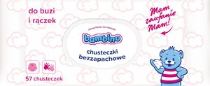 Bambino Chusteczki bezzapachowe do buzi i rączek z zamknięciem 1x57 szt. 1