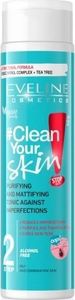 Eveline #Clean Your Skin Oczyszczająco-matujący Tonik przeciw niedoskonałościom 225ml 1