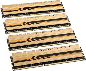 Pamięć Avexir Core Series, DDR3, 32 GB, 2400MHz, CL11 (Core GOLD - White LED - DDR3-2400 - CL11 - 32 GB - AVD3U24001108G-4CAW) 2