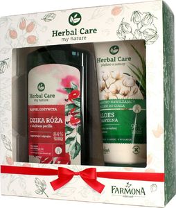Farmona Farmona Zestaw prezentowy Herbal Care (Kąpiel odżywcza Dzika Róża 500ml+balsam Aloes 200ml) 1
