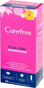 Johnson & Johnson Carefree Plus Long Wkładki higieniczne Fresh Scent - świeży zapach 1op.-40szt 1