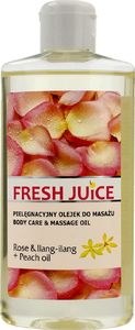 Fresh Juice Pielęgnacyjny Olejek do masażu Rose & Ilang Ilang+Peach Oil 150ml 1