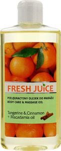 Fresh Juice Pielęgnacyjny Olejek do masażu Tangerine & Cinnamon+Macadamia Oil 150ml 1