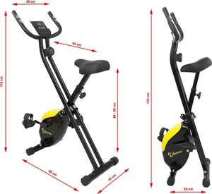 Rower stacjonarny Sportia Rower treningowy Nu-Sportia NS-6541 RX2 składany czarny 12