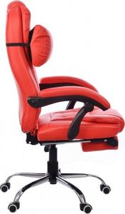 Krzesło biurowe Giosedio FBK001 Czerwone 2