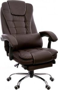 Krzesło biurowe Giosedio FBK003 Brązowe 1