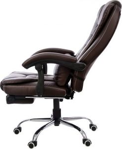 Krzesło biurowe Giosedio FBK003 Brązowe 2