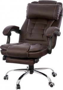 Krzesło biurowe Giosedio FBK003 Brązowe 5