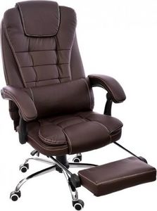 Krzesło biurowe Giosedio FBK003 Brązowe 6