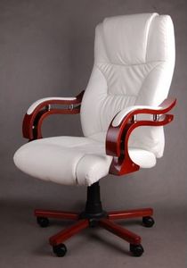 Krzesło biurowe Giosedio Białe 3