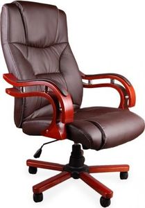 Krzesło biurowe Giosedio BSL003 Brązowe 1