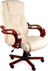Krzesło biurowe Giosedio BSL005M Kremowe 1