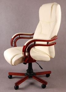 Krzesło biurowe Giosedio Białe 4