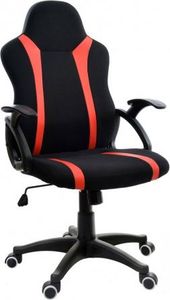Krzesło biurowe Giosedio Fotel biurowy GIOSEDIO czarno-czerwony,model FBM041 FBM041 1