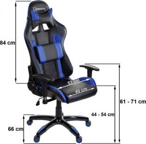 Fotel Giosedio GSA042 czarno-biały 7