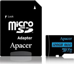 Karta Apacer Secure Digital MicroSD 128 GB Class 10 UHS-I/U3 V30 (AP128GMCSX10U7-R) 1