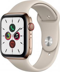 Smartwatch Apple Watch 5 GPS 44mm Gold Steel Beżowy  (MWWH2FD/A) 1